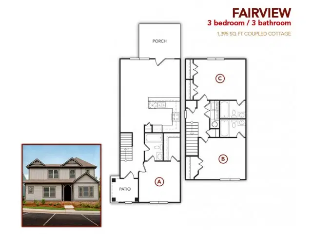 The Republic at Lubbock, Lubbock – 3 Bedroom - 3 Bathroom