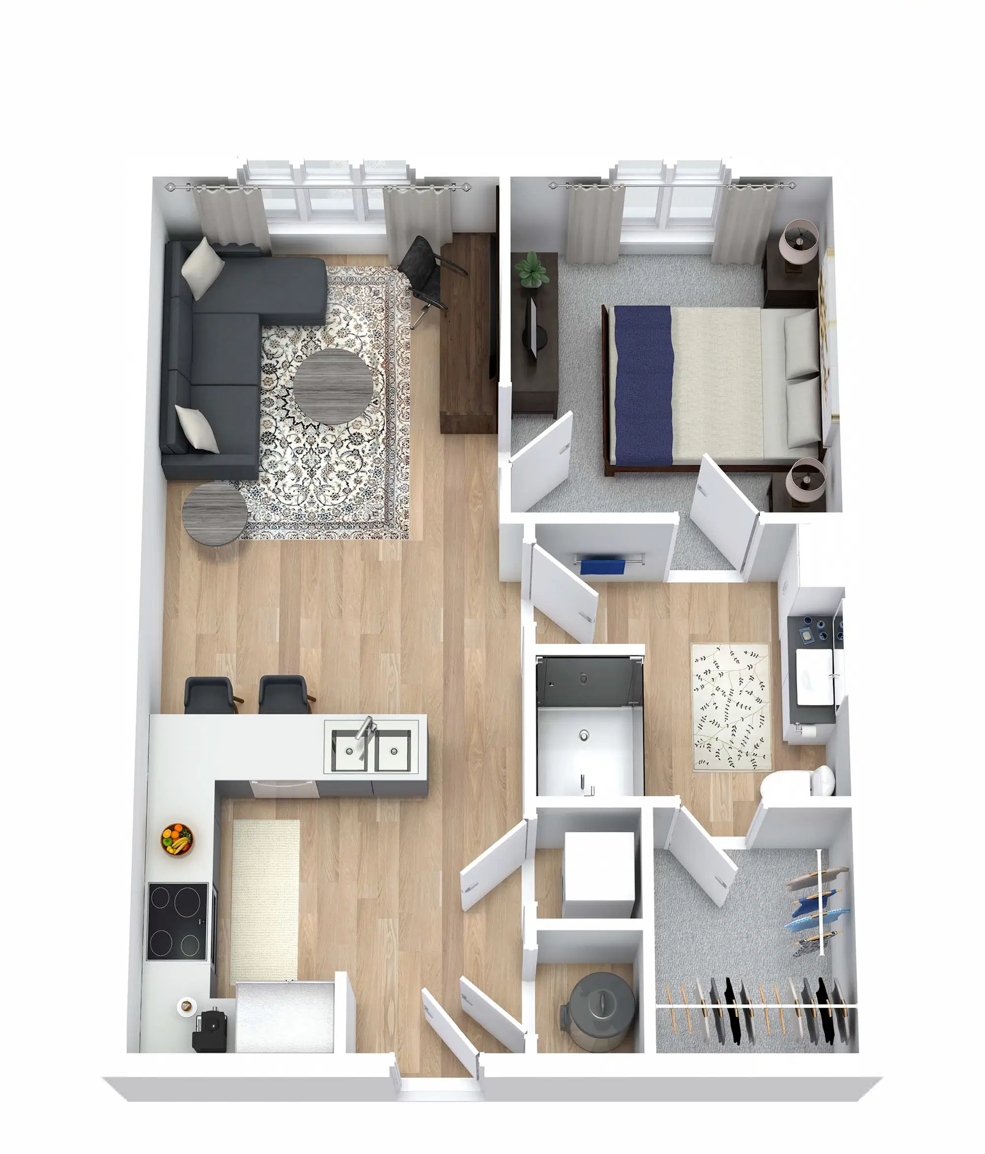 The Carlton House, Lubbock – 1 Bedroom 1 Bathroom Penthouse