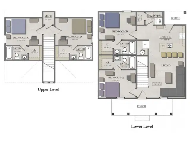 Capstone Cottages of Lubbock, Lubbock – 4 Bedroom - 4 Bathroom Cottage