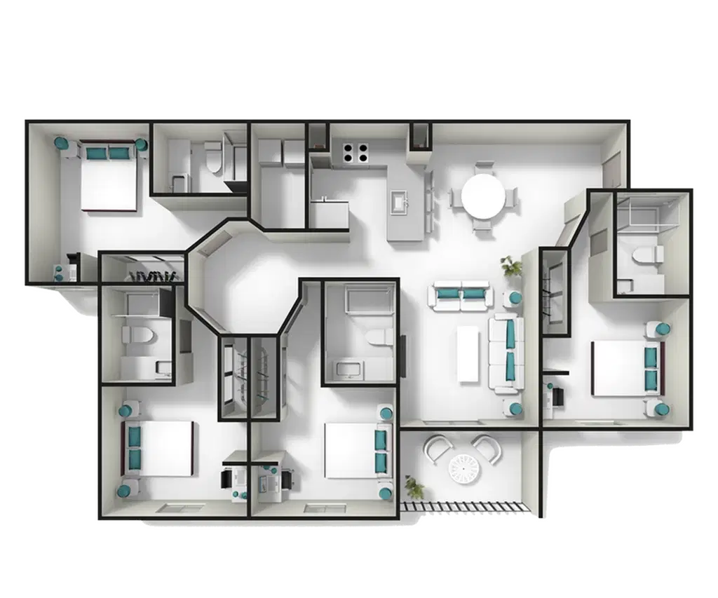 Vue Tampa, Tampa – 4 Bed 4 Bath