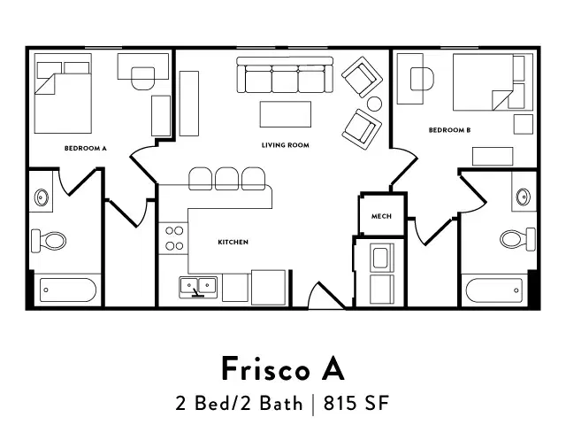 The Point At Ames, Ames – Frisco A Room in 2 Bedroom 2 Bathroom
