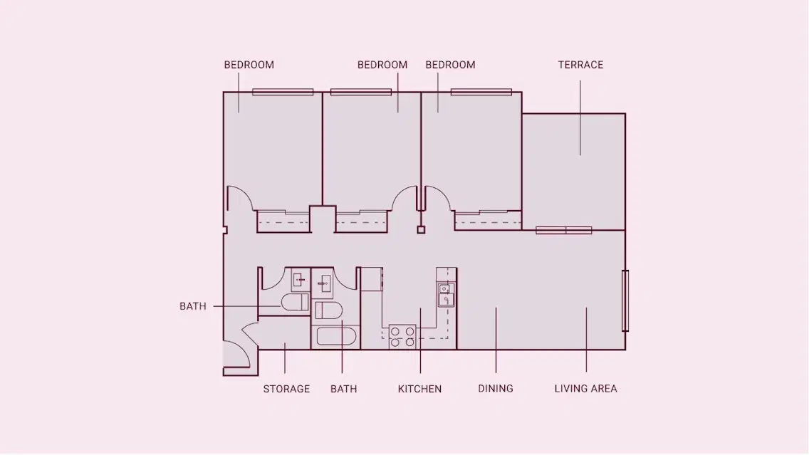 West Village Suites, Hamilton – 3 Bed 1.5 Bath