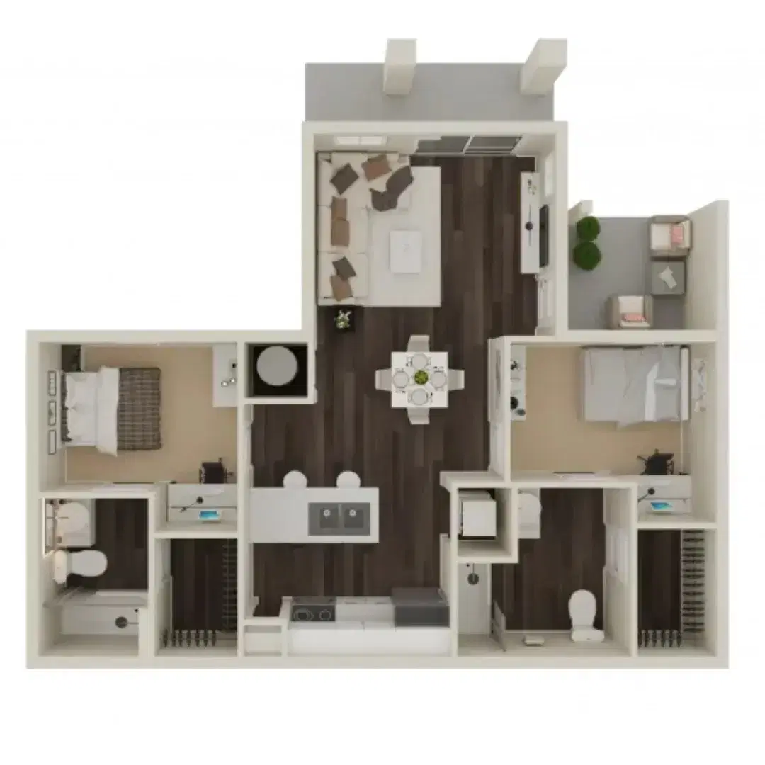 Letterman Greensboro, Greensboro – Titan Room in 2 Bedroom 2 Bathroom