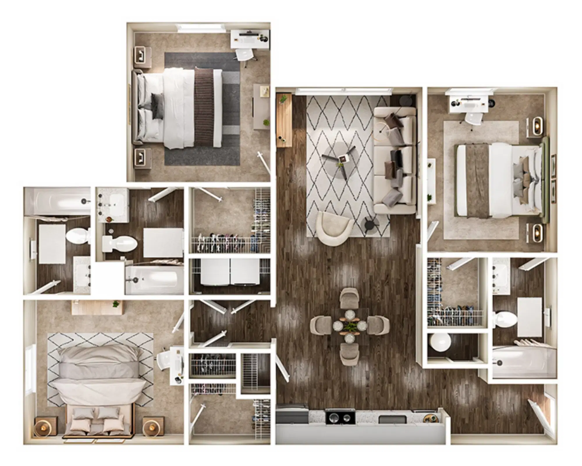 Society 865, Knoxville – Epsilon Room in 3 Bedroom 3 Bathroom