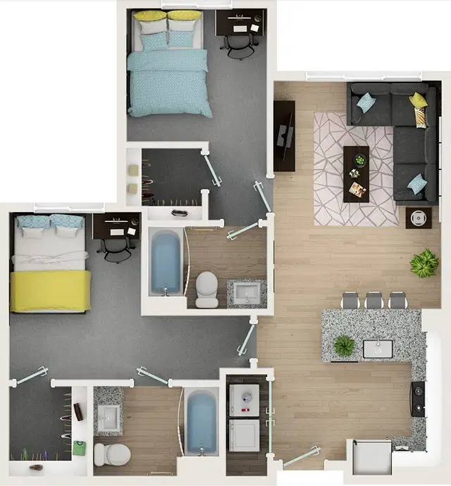 Apollo Tempe, Tempe – 2 Bedroom 2 Bathroom