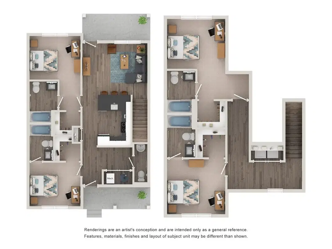 Aspen Heights Buffalo, Buffalo – Boulder Room in 4 Bedroom 4 Bathroom