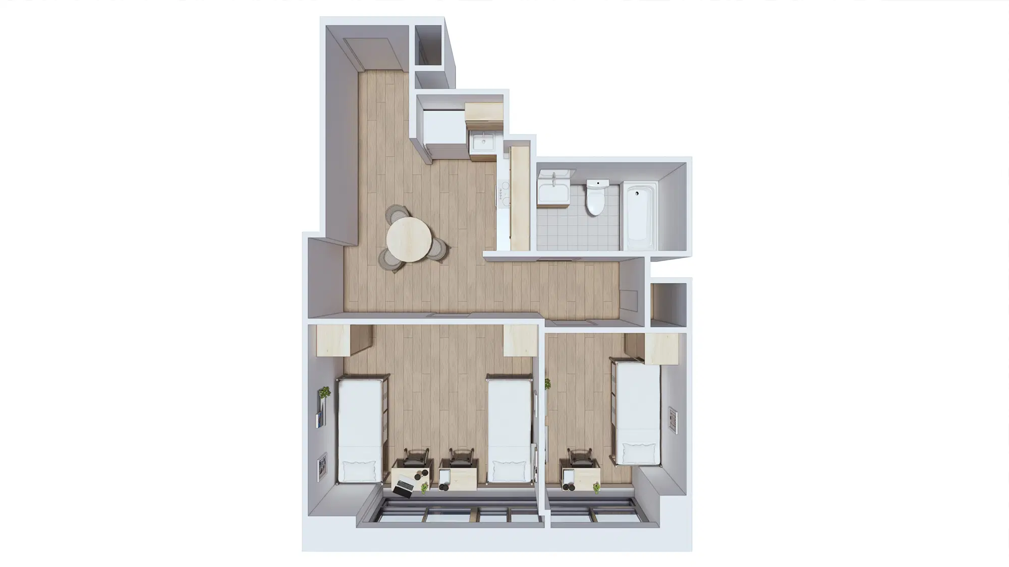 Chelsea, New York – Single in a 2 Room Unit