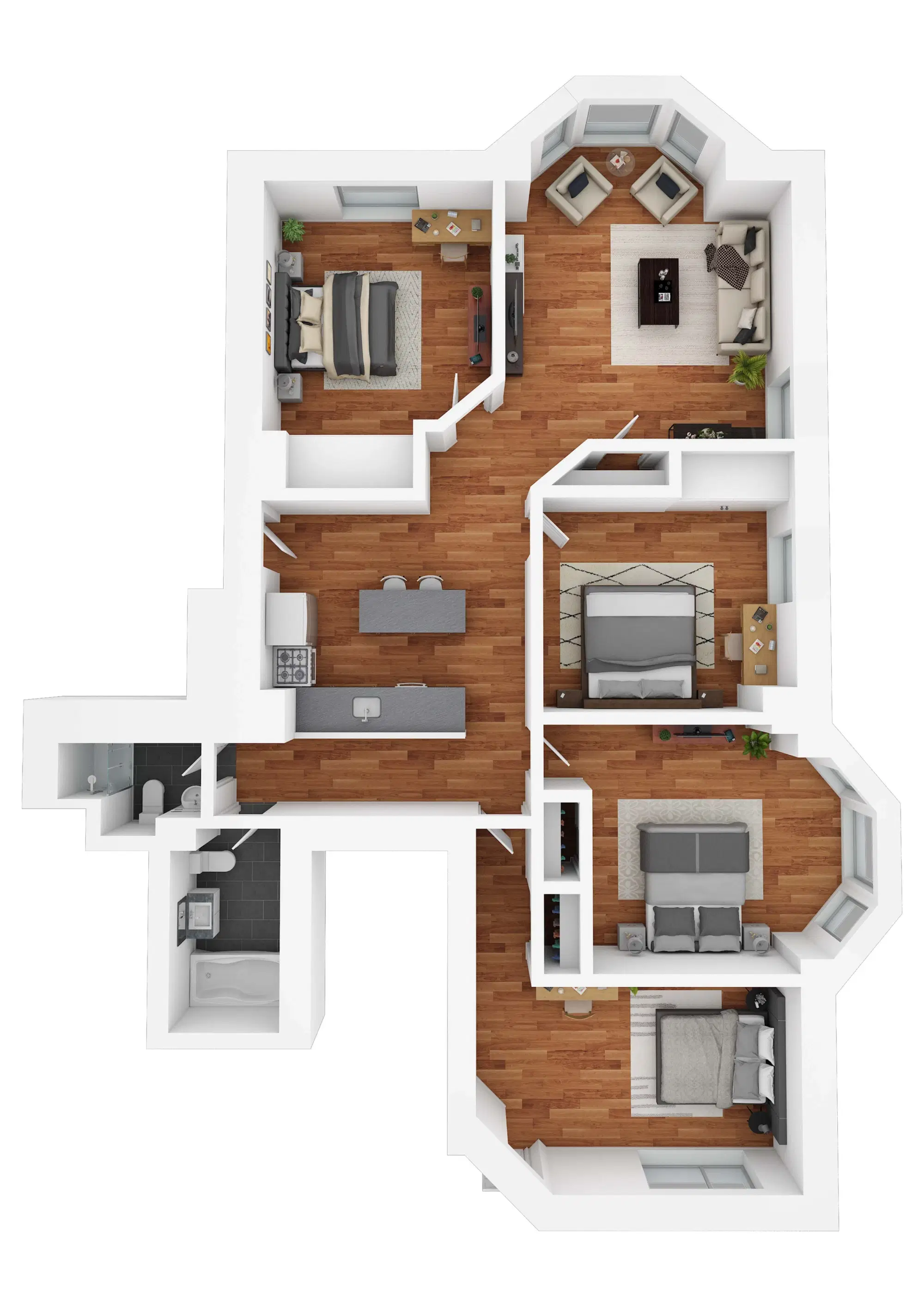 Hamilton Court, Philadelphia – Room in 4 Bedroom 2 Bathroom | 4 BR A