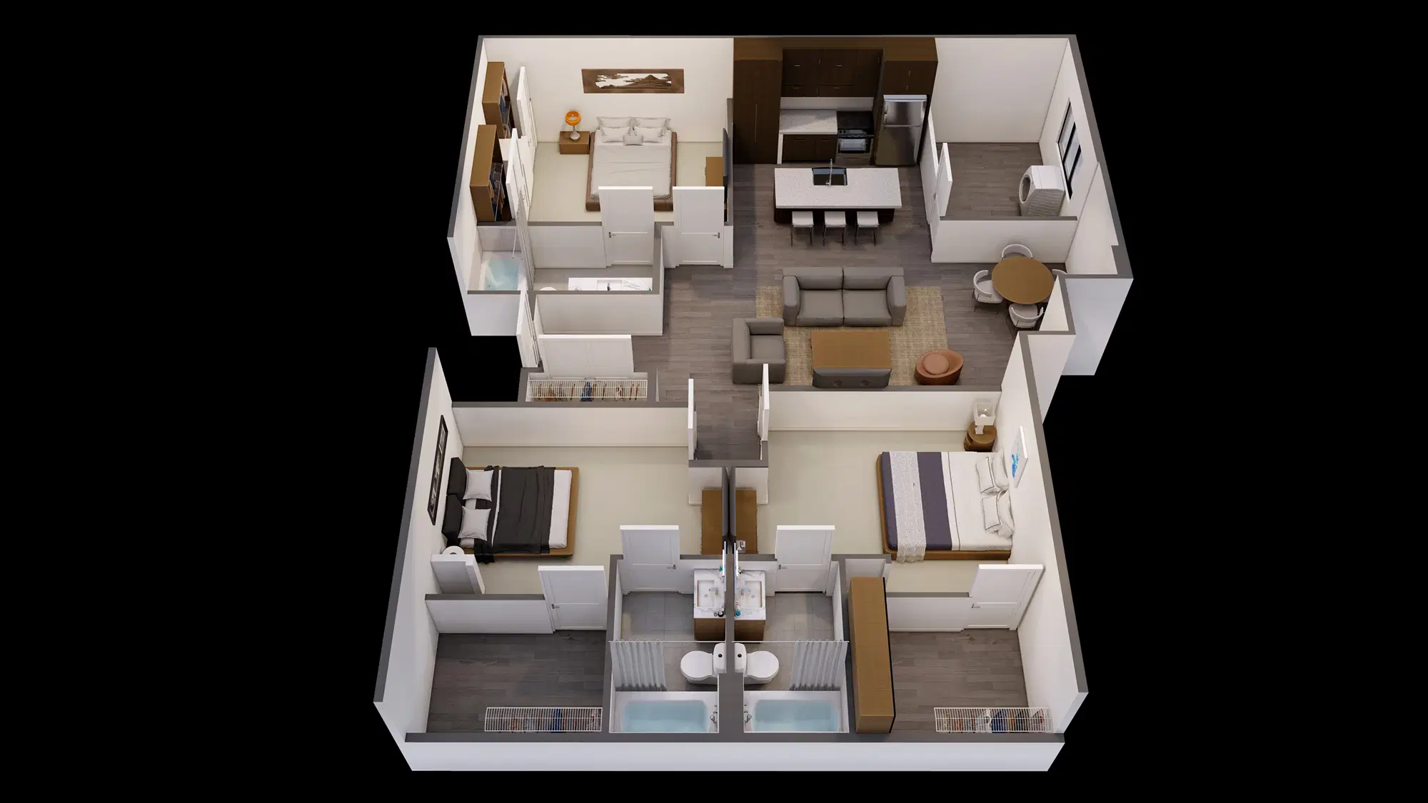 University Edge Dickinson Lofts, Greenville – 3 Bed 3 Bath