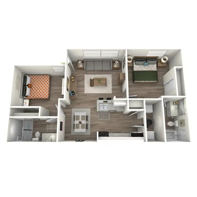 Riverwalk Luxury Apartments, Tucson – 2 Bed 2 Bath