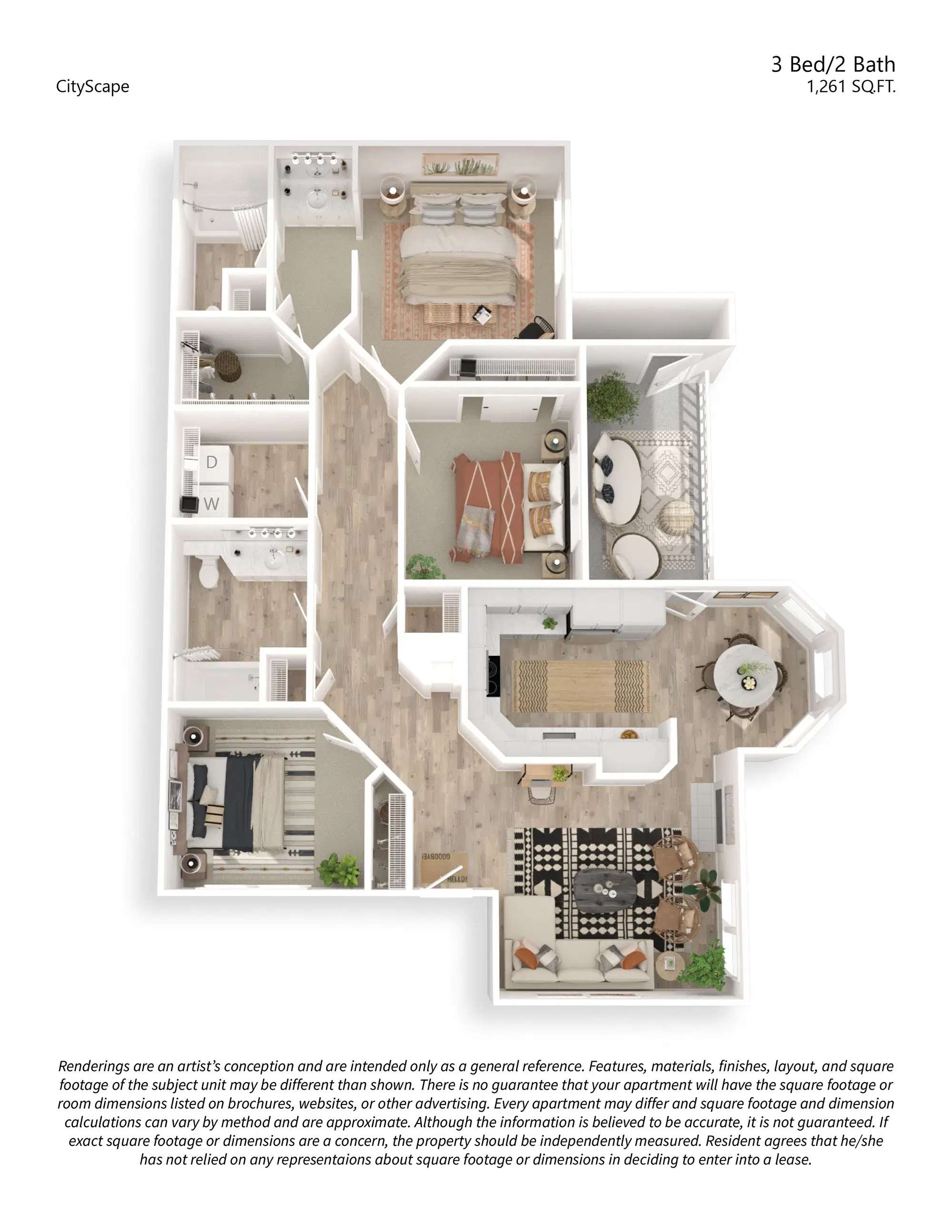 CityScape At Lakeshore, Tempe – 3 Bed 2 Bath