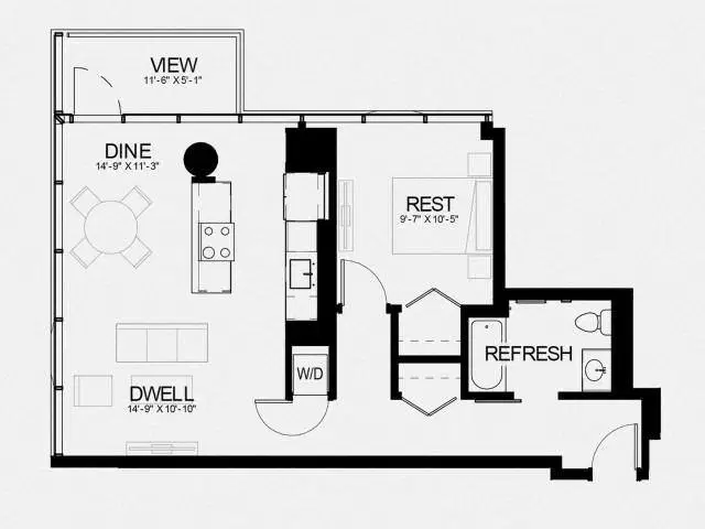 The Residences At 8 E Huron, Chicago – 1 Bed 1 Bath