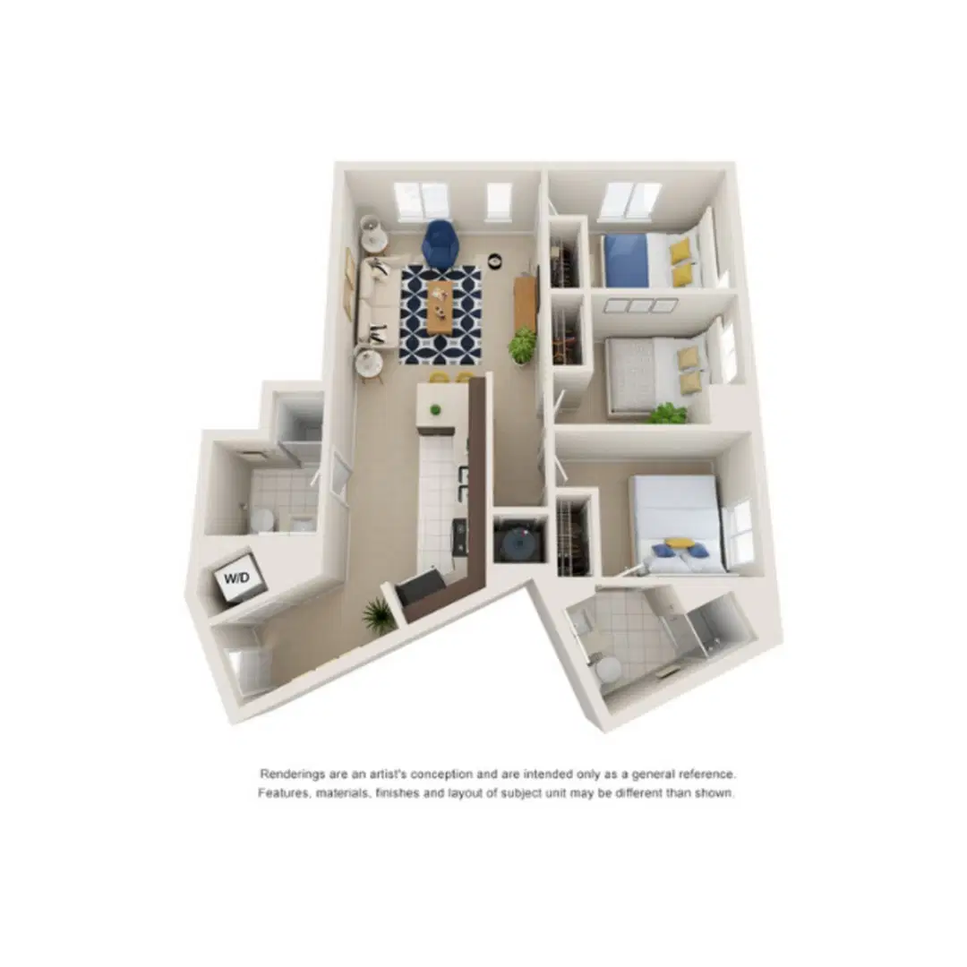 Paloma University City, Philadelphia – 3BR/2BA - Standard