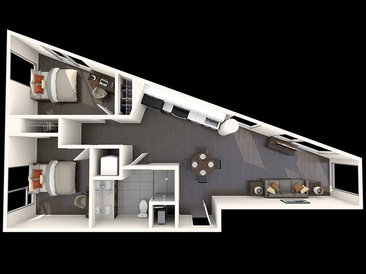 The Henry, Tampa – 2 Bed 1 Bath