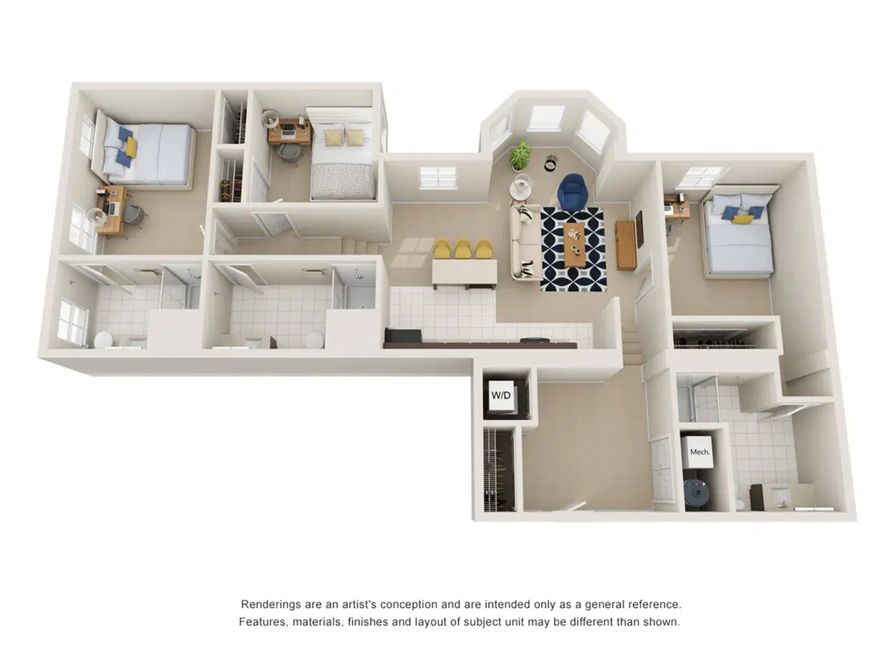 Paloma University City, Philadelphia – 3BR/3BA - Bay