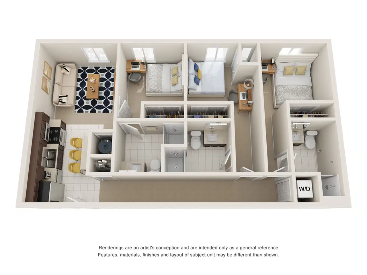 Paloma University City, Philadelphia – 3BR/3BA - Premium