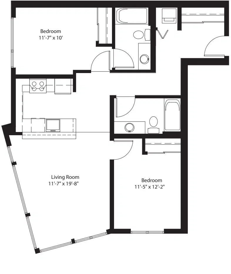 Chloe on Union Apartments, Seattle – 2 Bedroom 2 Bathroom