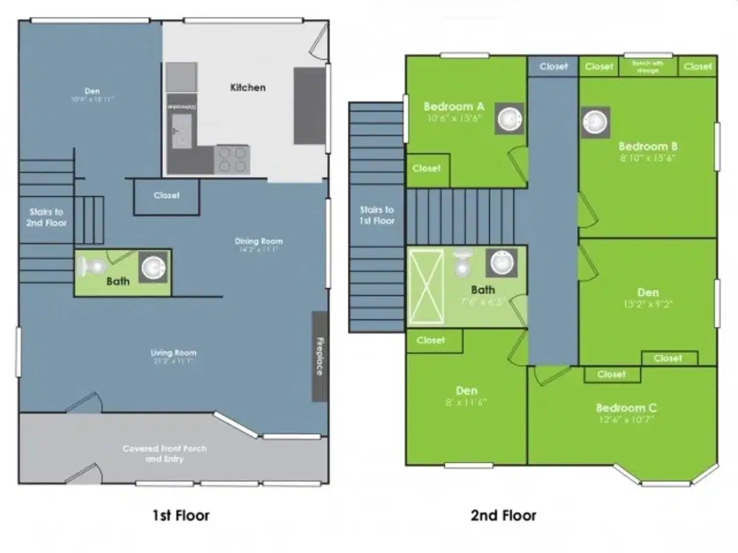 C2 Collegiate Communities, West Lafayette – 3 Bedroom 1.5 Bathroom