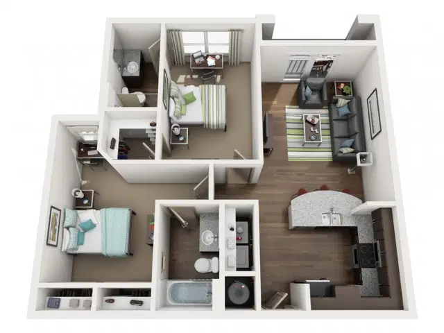 The District On Apache, Tempe – 2 Bed 2 Bath