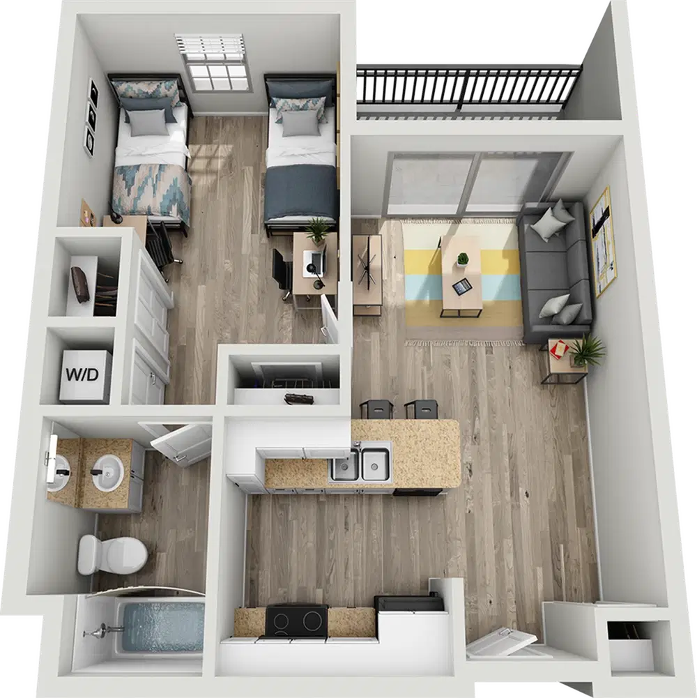 West 27th Place, Los Angeles – 1 Bedroom 1 Bathroom | A2A