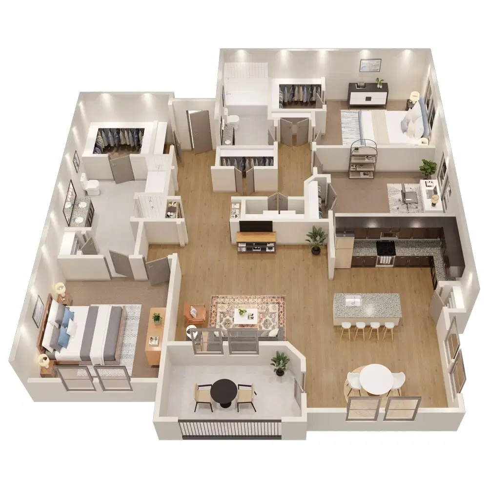 Gateway Crossing Apartments, Plano – 3 Bed 2 Bath
