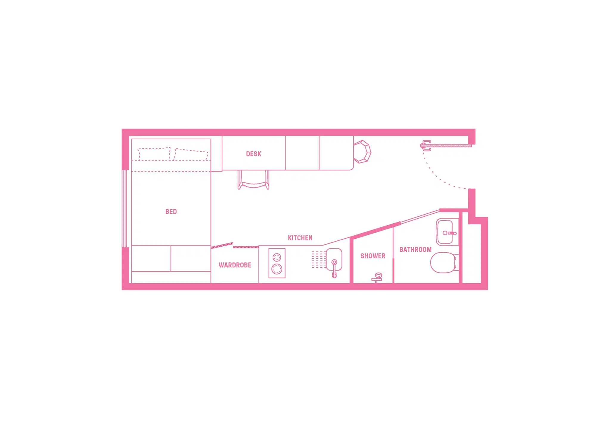 Scape Carlton, Melbourne – Signature Studio, Double Bed