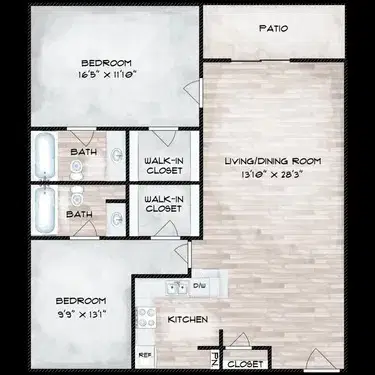 The Bay House, Houston – 2 Bed 2 Bath