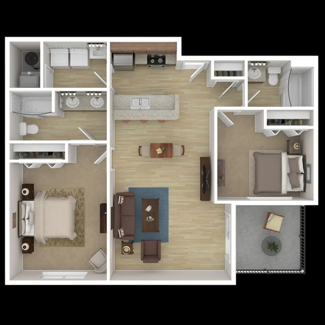 The Tate On Howard, Kalamazoo – The Arcadia Room in 2 Bedroom 2 Bathroom