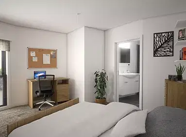 Capital Student Stays, Adelaide – 1 Bedroom Private Apartment with Ensuite & Window