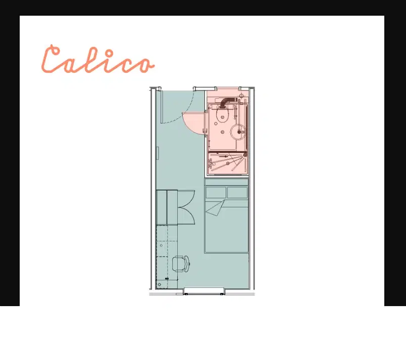Calico, Liverpool – Block A Sky Lounge Level Gold Ensuite