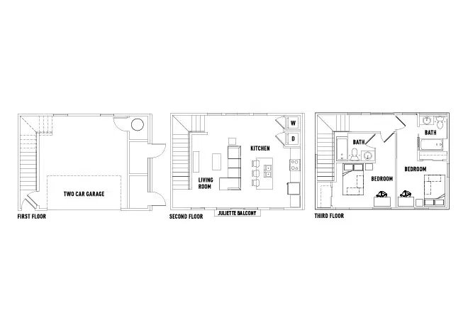 21 Hundred At Overton Park, Lubbock – Room in 2 Bed - 2 Bath Townhome