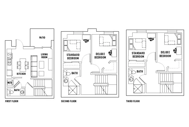 Campus Edge On Pierce, West Lafayette – Room in 4 Bed - 2.5 Bath Townhome