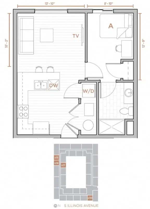 Storyboard At SIU, Carbondale – 1 Bed 1 Bath