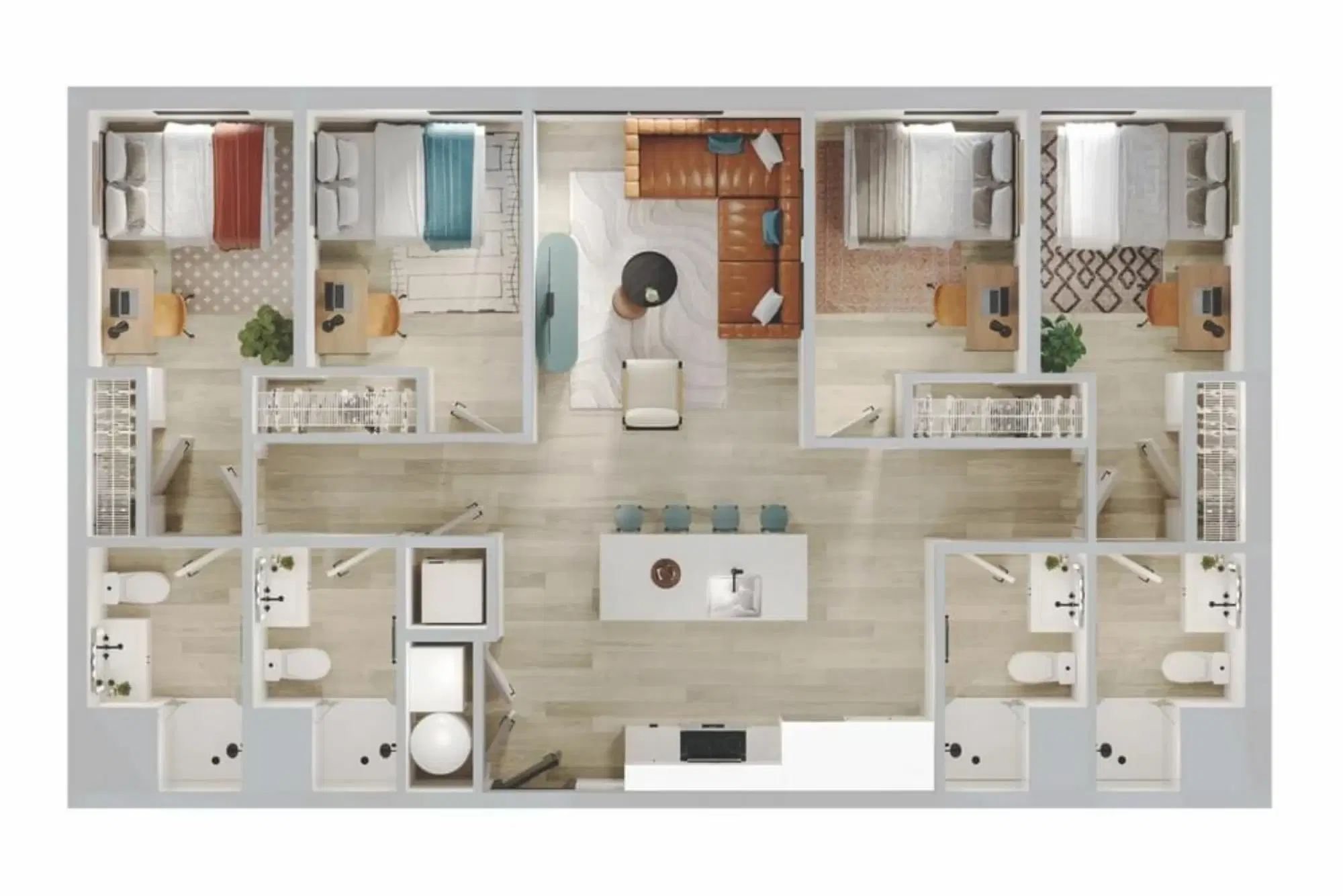 Verve Ann Arbor, Ann Arbor – Room in 4 Bed 4 Bath | 4BR - 05