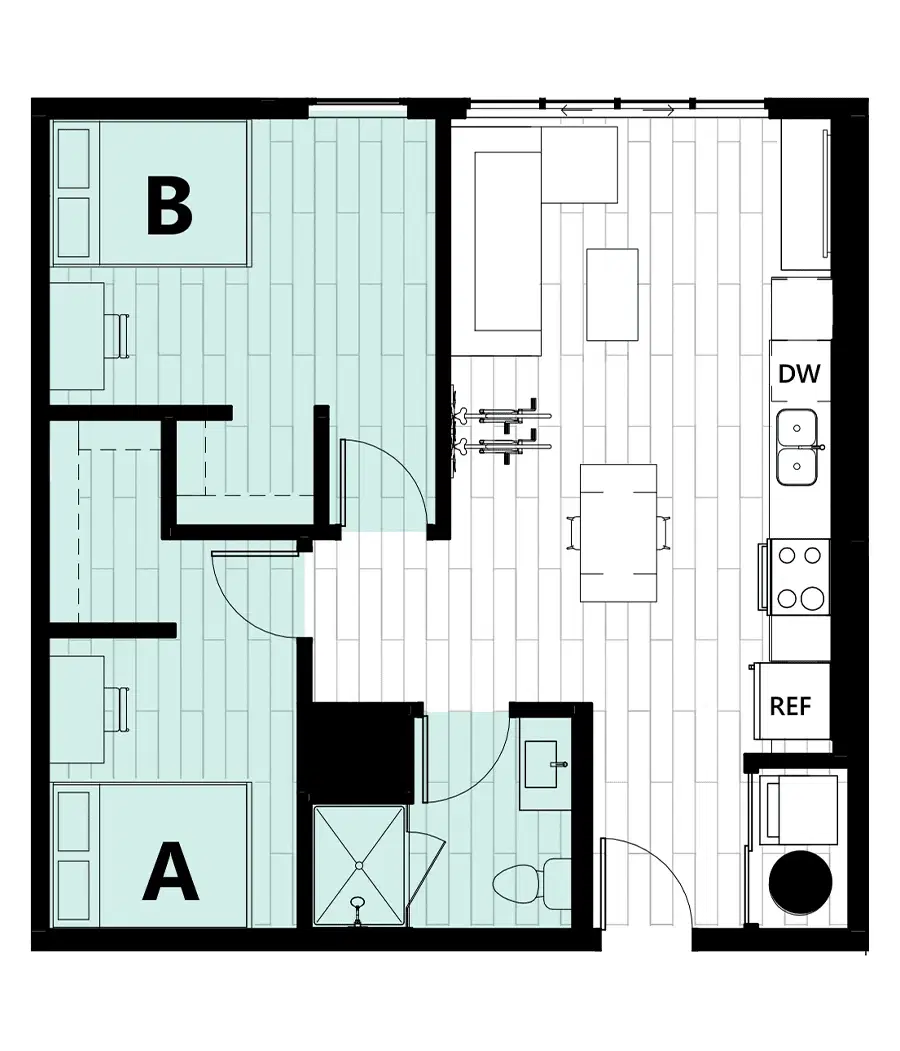 Hub On Campus Gainesville University, Gainesville – 2 Bed 1 Bath