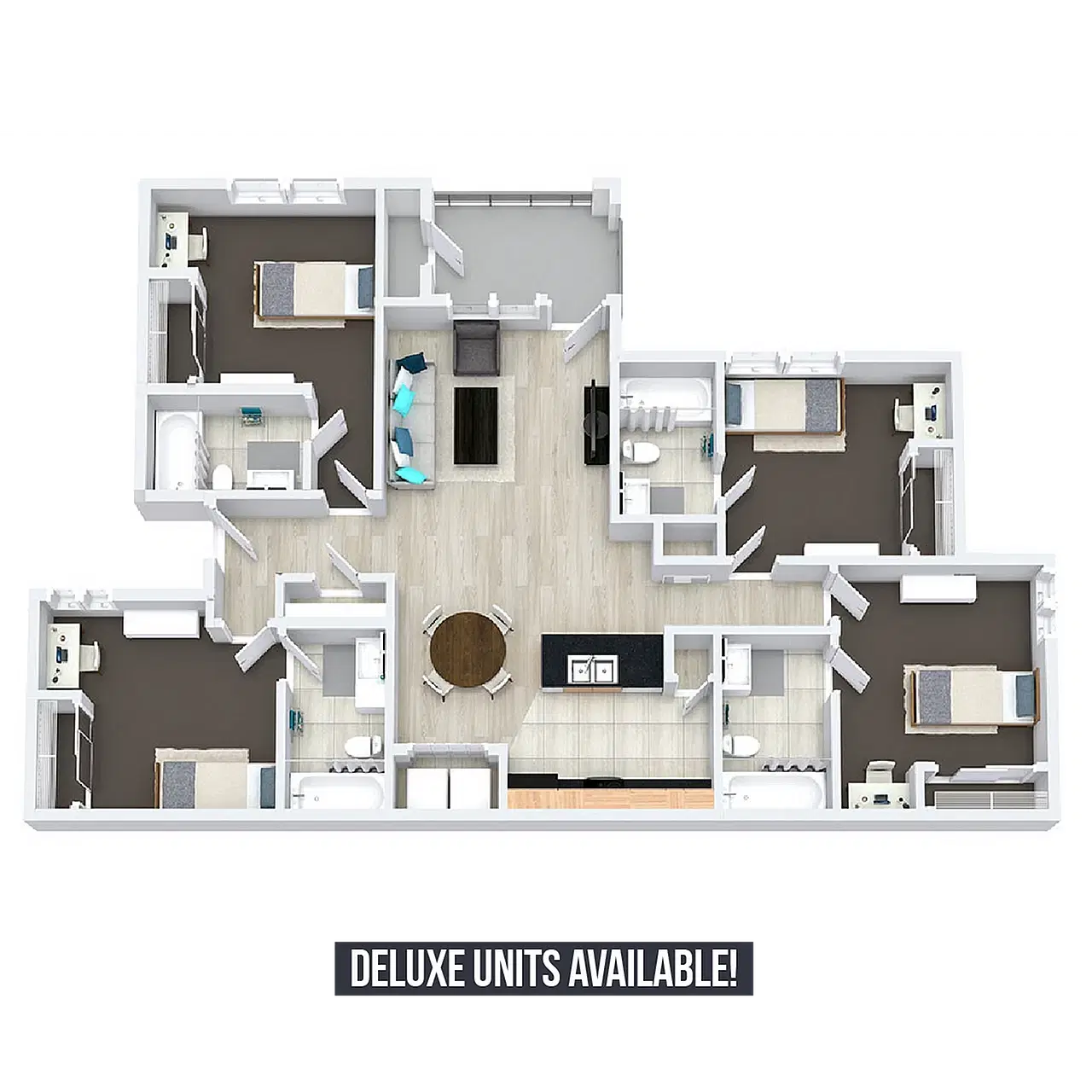 Gateway At Denton, Denton – Room in 4 Bedroom 4 Bathroom | D1