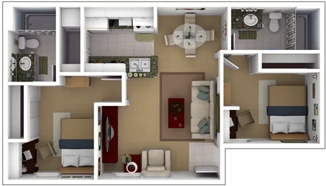 The Ivy, Tampa – Room in 2 Bedroom 2 Bathroom | 2br 2ba