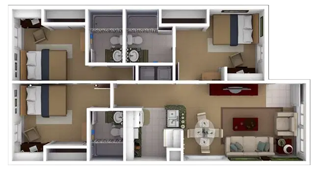 The Ivy, Tampa – Room in 3 Bedroom 3 Bathroom | 3br 3ba