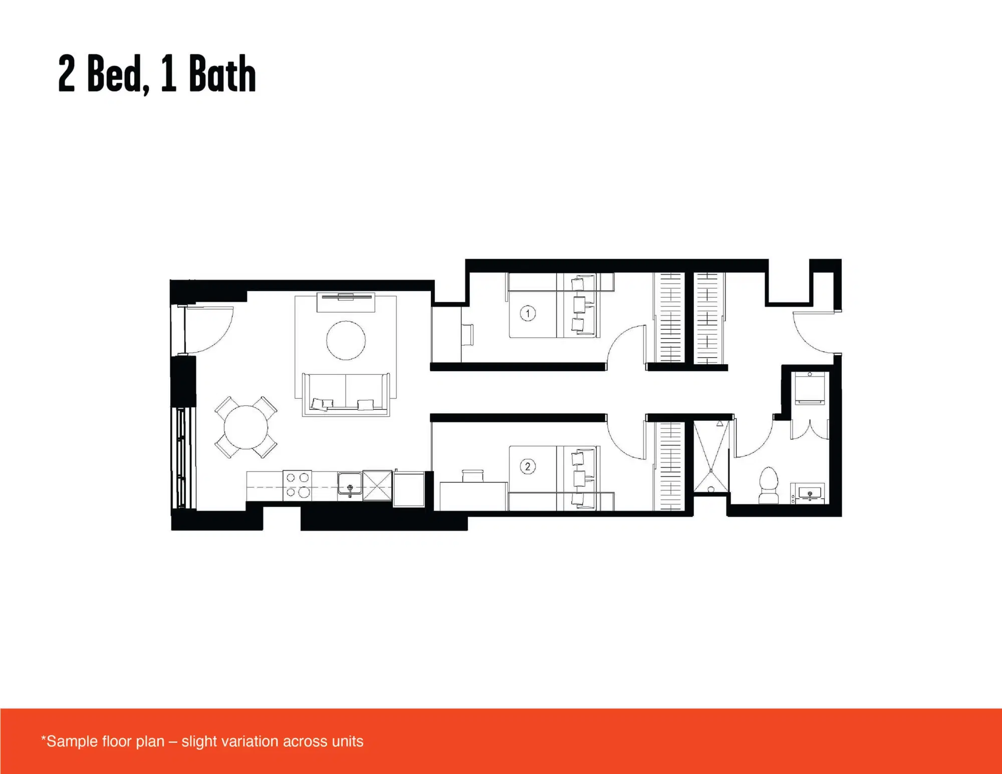 Alma @ Shaughnessy Village, Montreal – 2 Bed 1 Bath