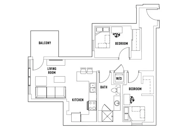 Campus Edge Ann Arbor, Ann Arbor – Room in 2 Bed - 1 Bath