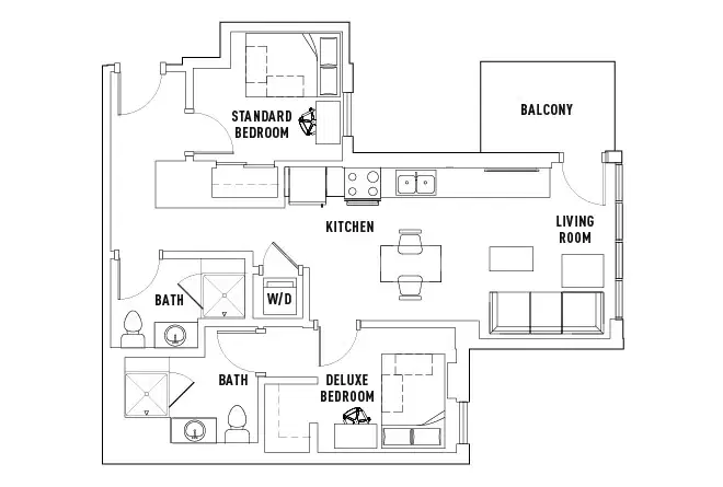 Campus Edge Ann Arbor, Ann Arbor – Room in 2 Bed - 2 Bath