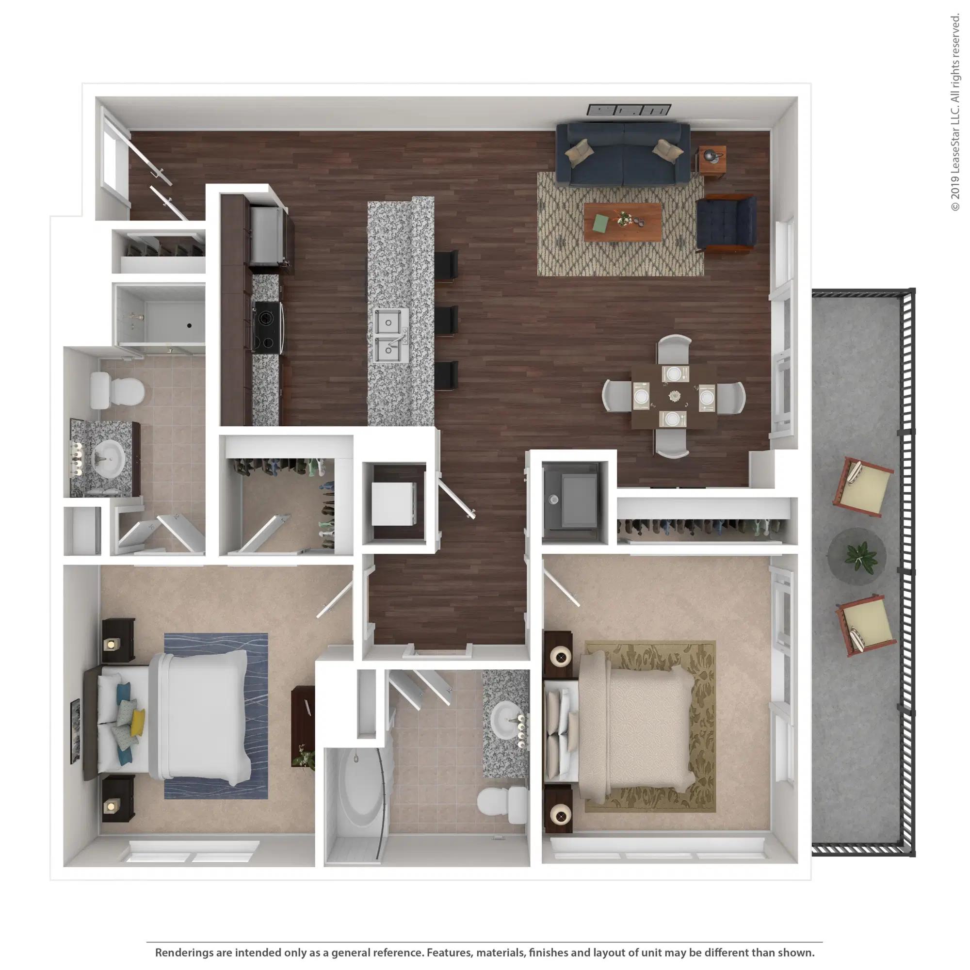 600 Goodale, Columbus – The Meier - 2 Bed 2 Bath