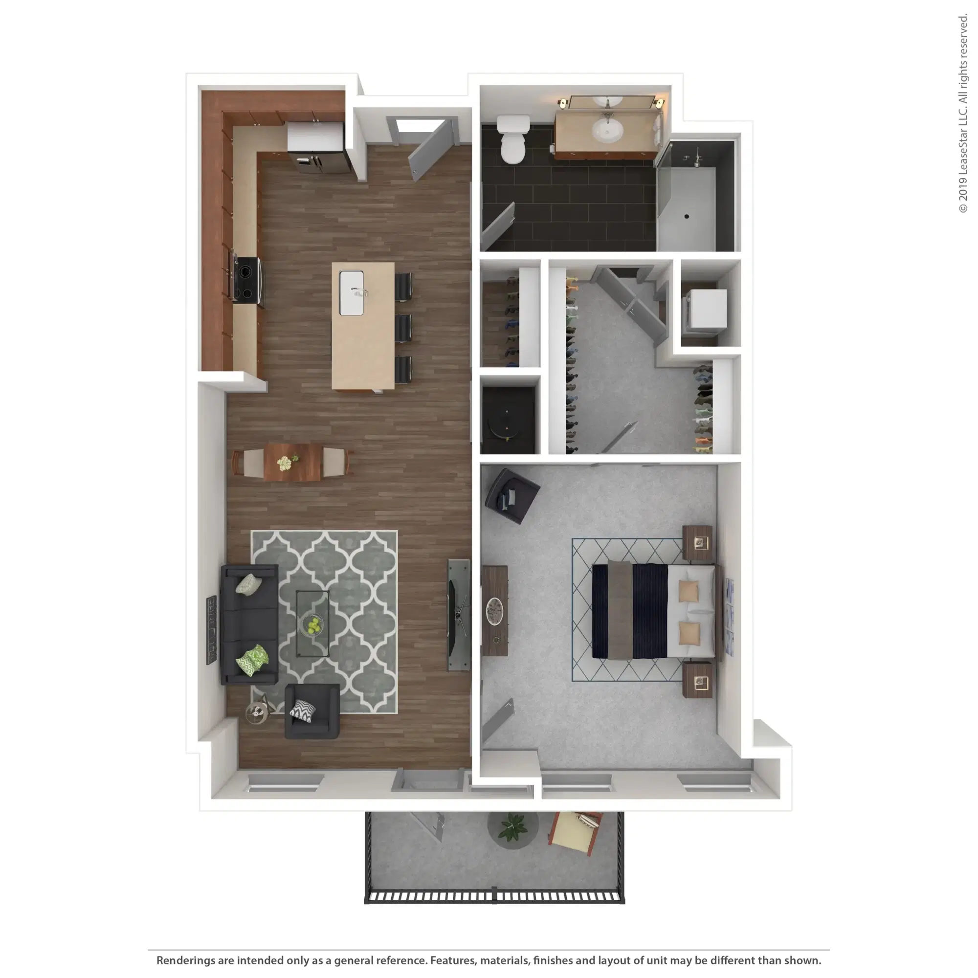 80 On The Commons, Columbus – Flat #103 - 1 Bed 1 Bath