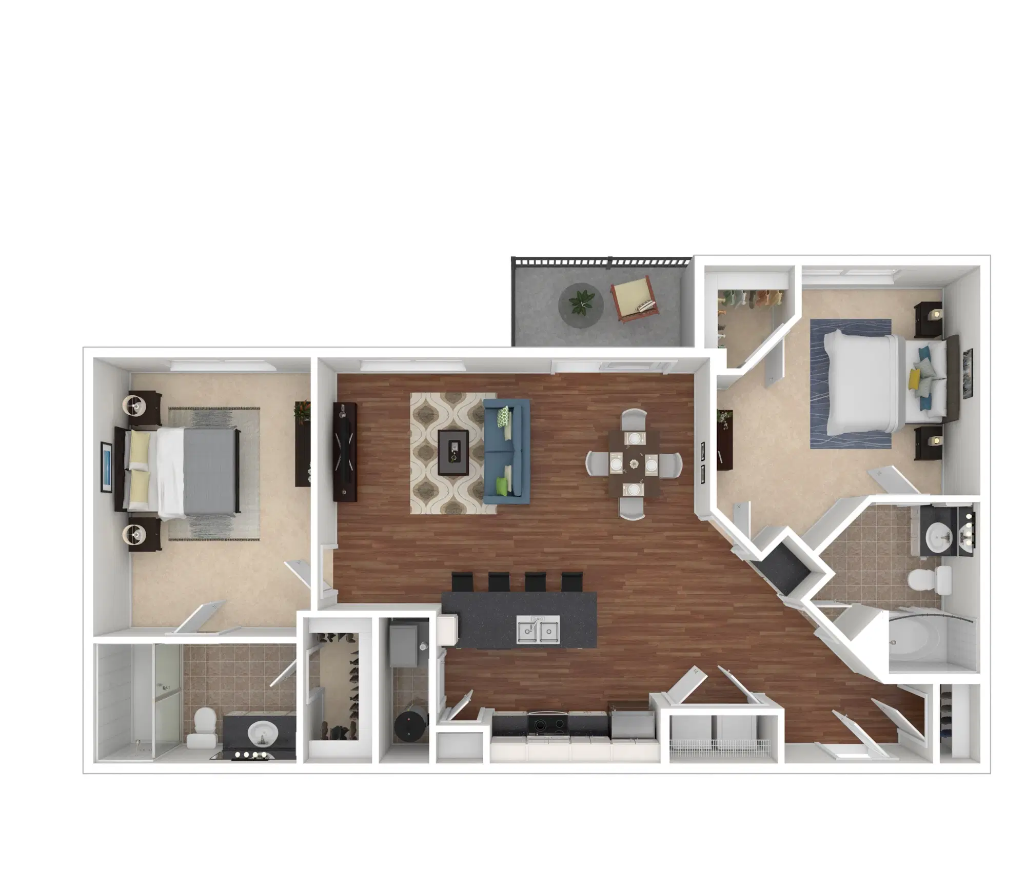 Tribeca, Columbus – Baxter - 2 bed 2 bath