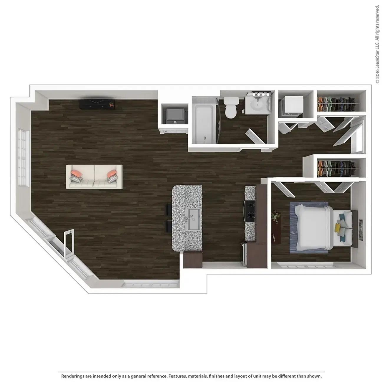 Overlook at Notre Dame, South Bend – 1 Bedroom 1 Bathroom | 1X1C-4