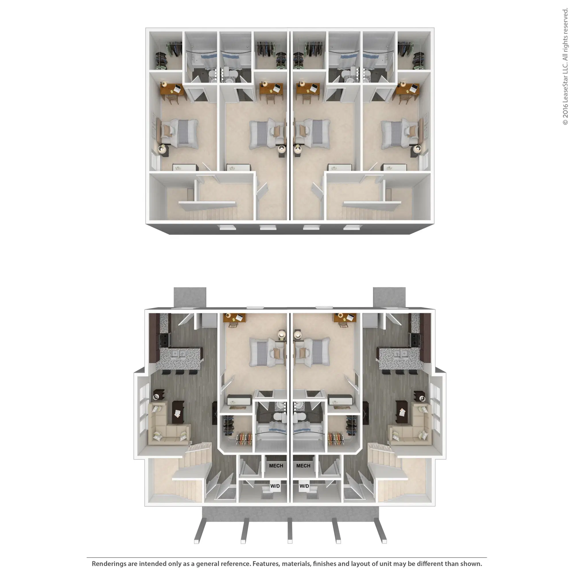 Arlington Cottages & Townhomes, Baton Rouge – Room in 3 Bedroom 3 Bathroom | 3 Duplex