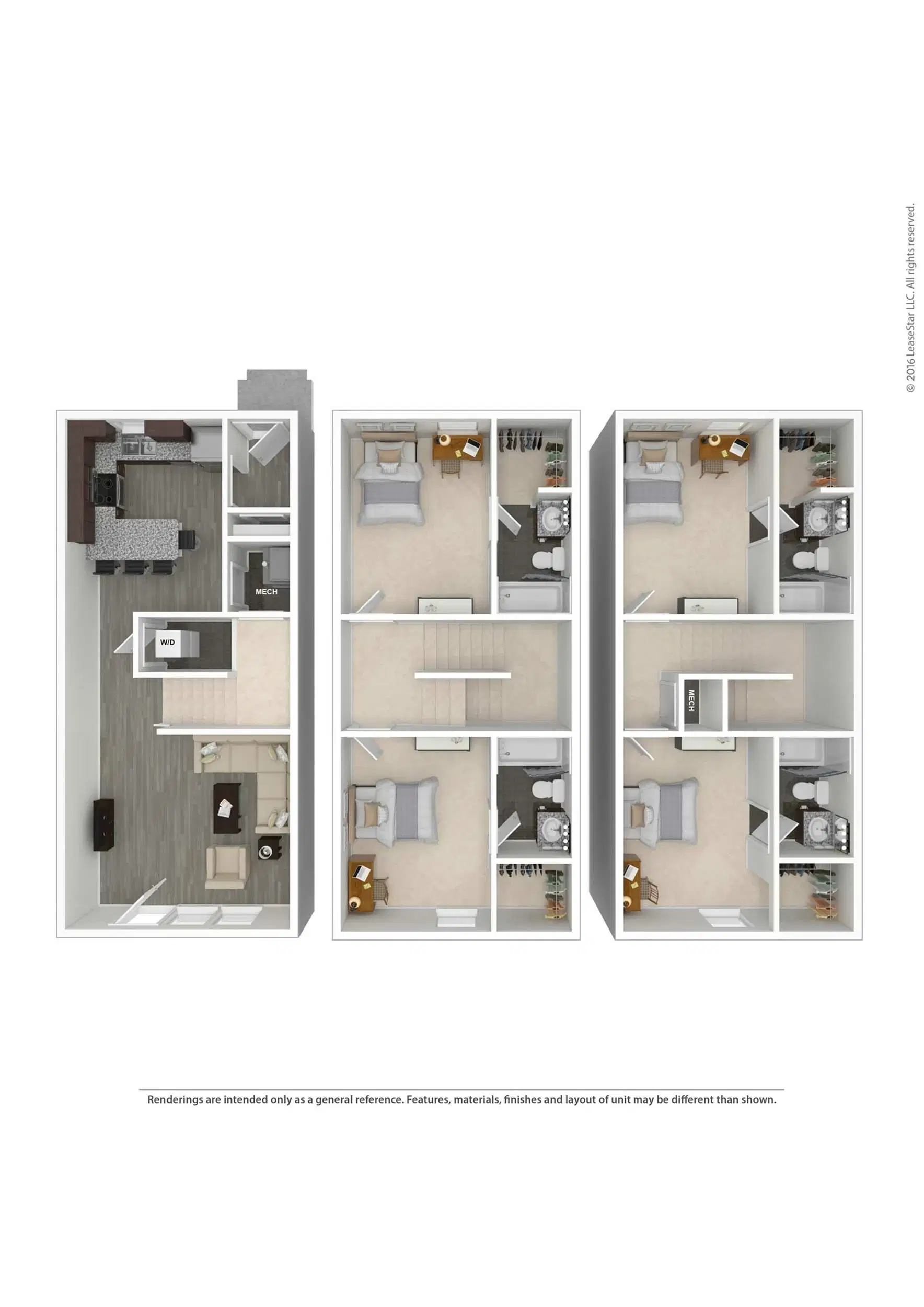 Arlington Cottages & Townhomes, Baton Rouge – Room in 4 Bedroom 4 Bathroom | 4 Townhome
