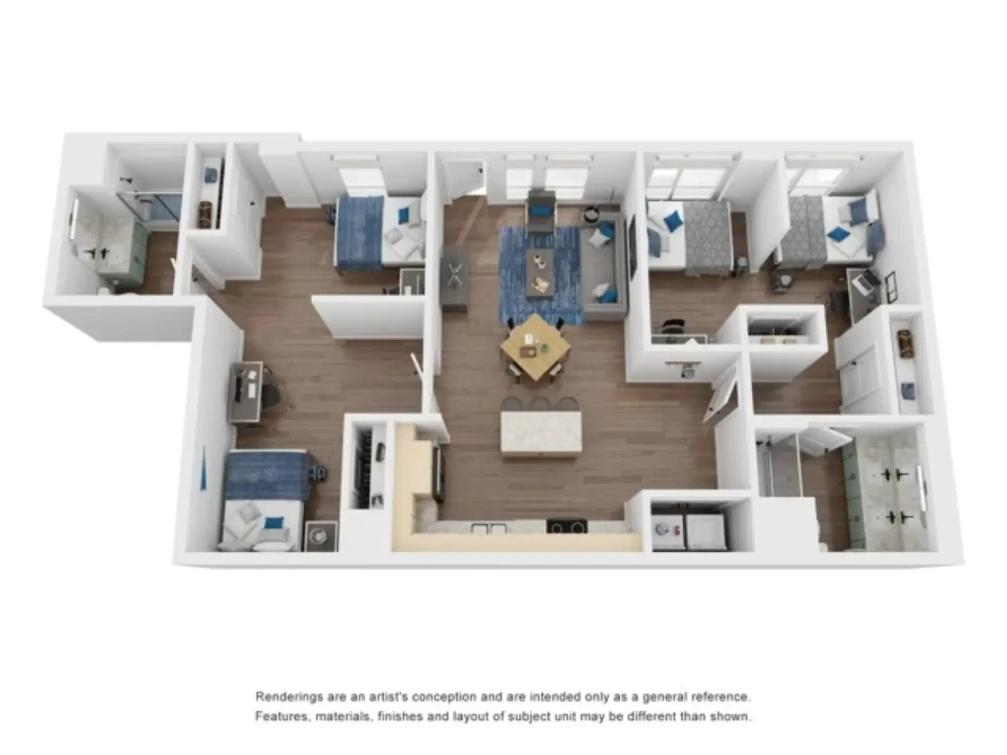 Theory U District, Seattle – B10C - 2 Bedroom 2 Bathroom Apartment