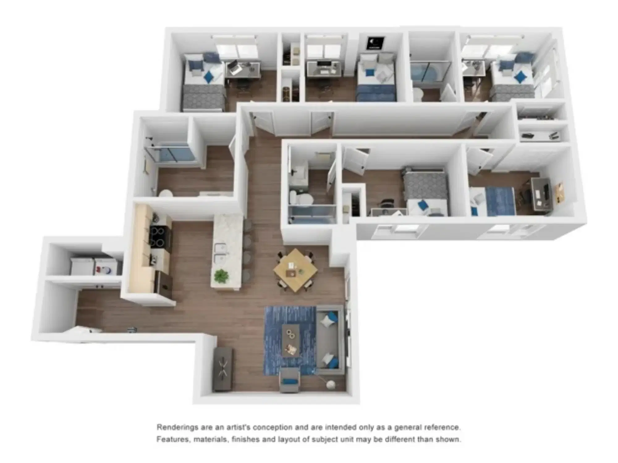 Theory U District, Seattle – E4C - 5 Bedroom 3 Bathroom Apartment