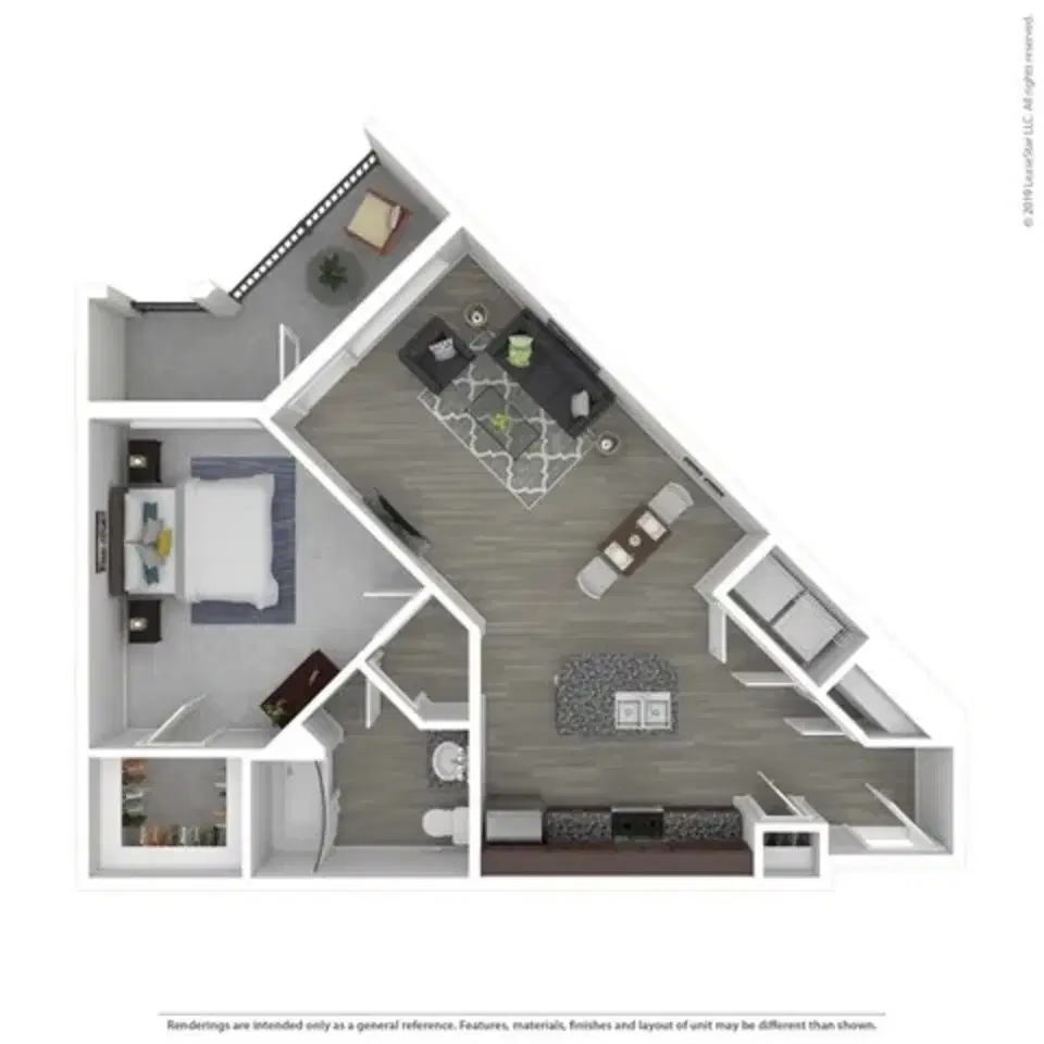 801 Polaris, Columbus – Morgan - 1 Bed 1 Bath